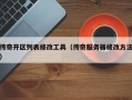 传奇开区列表修改工具（传奇服务器修改方法）