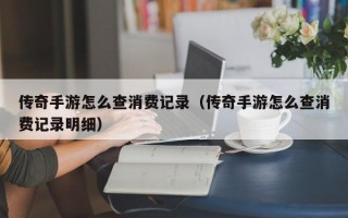 传奇手游怎么查消费记录（传奇手游怎么查消费记录明细）
